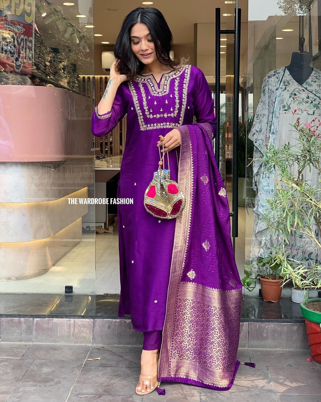 MT Chanderi Silk Designer Kurti With Bottom Dupatta Wholesale Shop In Surat